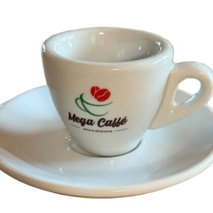 Mega Caffé Tasse mit Unterteller